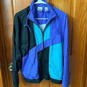 VTG JCPENNEY Team USA Olympic Color Block Windbreaker Jacket Nylon 90s Size L
